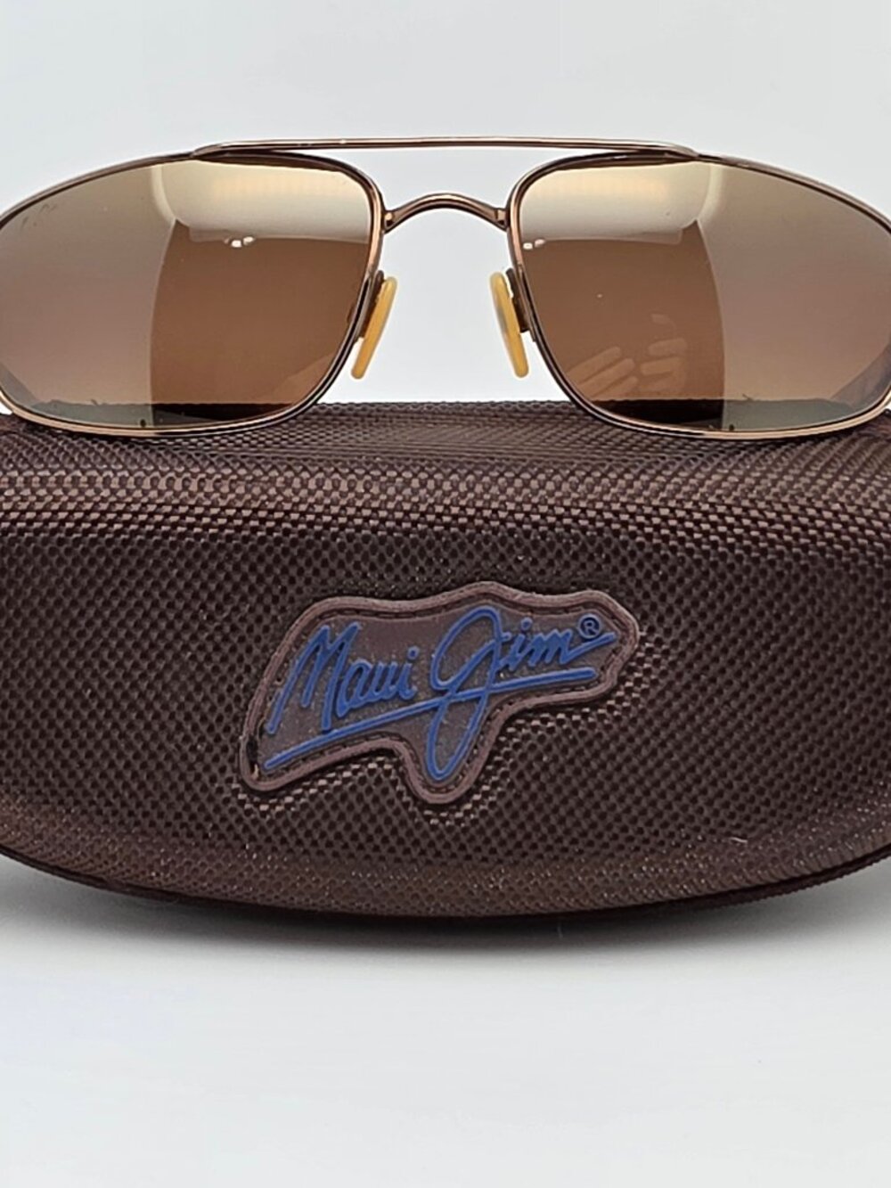 Maui Jim MJ162-23 Kahuna Copper Polarized HCL Bronze Lens Aviator Sunglasses